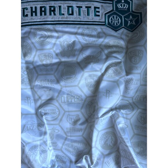 Starter NBA Charlotte 2019 All-Star Game Jacket 2XL White Teal Purple - Picture 8 of 11